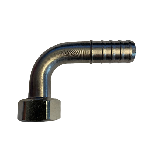 Vinkeladapter med mutter RF 3/4" gänga - 90°