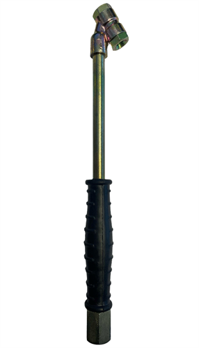 Pumpnippel med handtag öppen tvillingtyp 1/4" inv.gänga