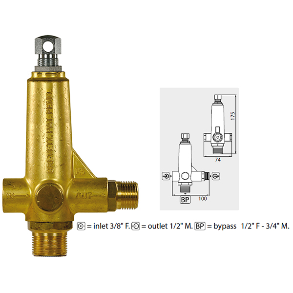 Överströmningsventil K-5.1 11-16l7min 200 bar
