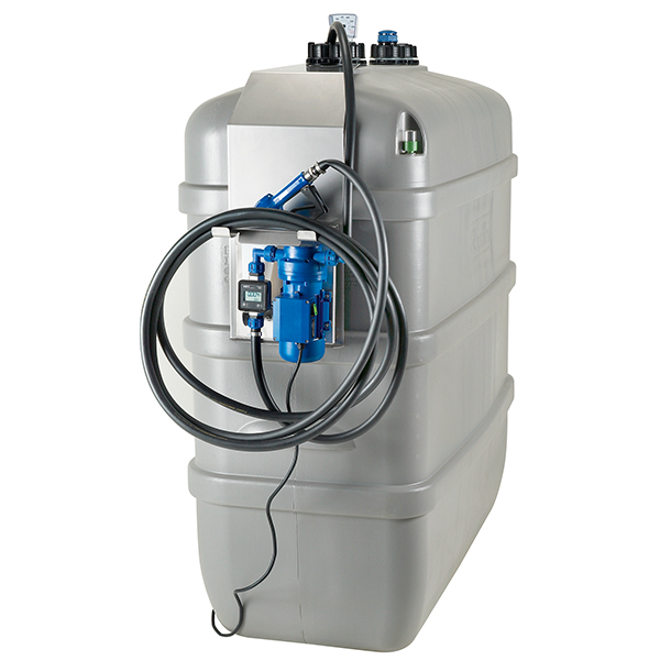 AdBlue tank 1500l dubbelmantlad ink pump 35l/min dig mätare