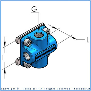 HBS Anslutningsplatta 4 x inv3/8''BSP