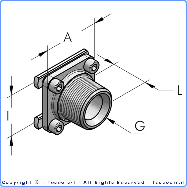 HBS Anslutningsplatta i36 utv g1''BSP