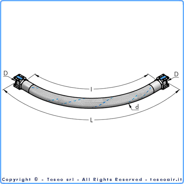 HBS50 Slang skarv L=1m