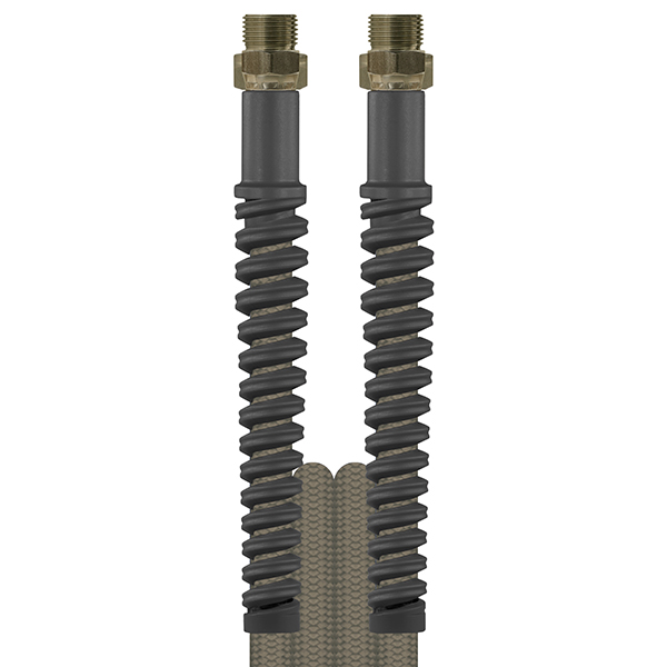 Högtrycksslang 3,7m grå 1/4" Utv gänga