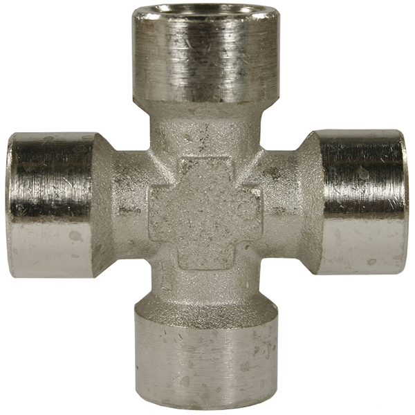 Korsrör 1/4" F.F.F.F Max 150bar