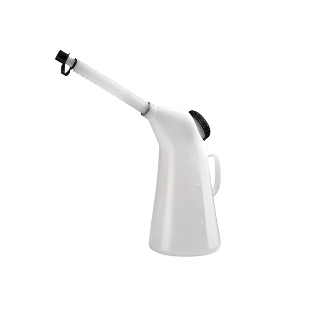 Oljekanna 5l med lock och flexibel pip