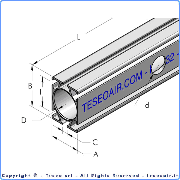 HBS32 Rör 32mm L=5m