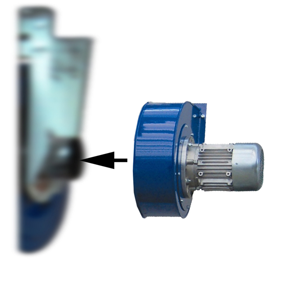Avgasfläkt 0,5hk 230/400v 50Hz