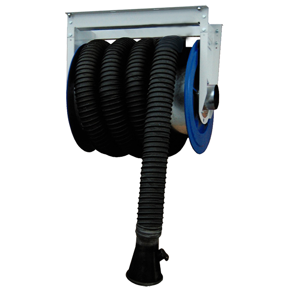 Slangupprullare 100mm slang 10m med anslutning,aut. stängningsventil