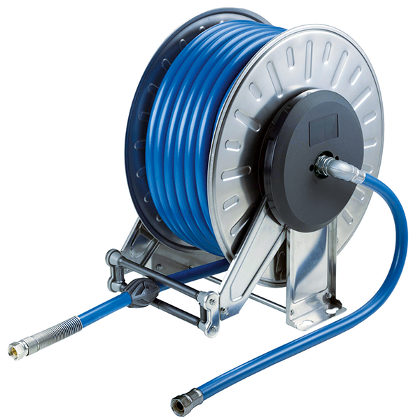 Slangupprullare hetvatten rostfri 400bar 10mm 50m