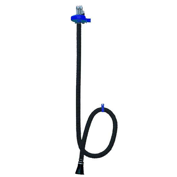 Väggmonterad fläkt 0,5hk, 5m avgasslang med anslutning