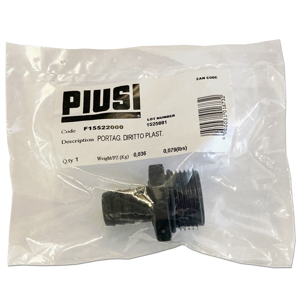 Slangansl. plast utv 1" R-3/4 Sl