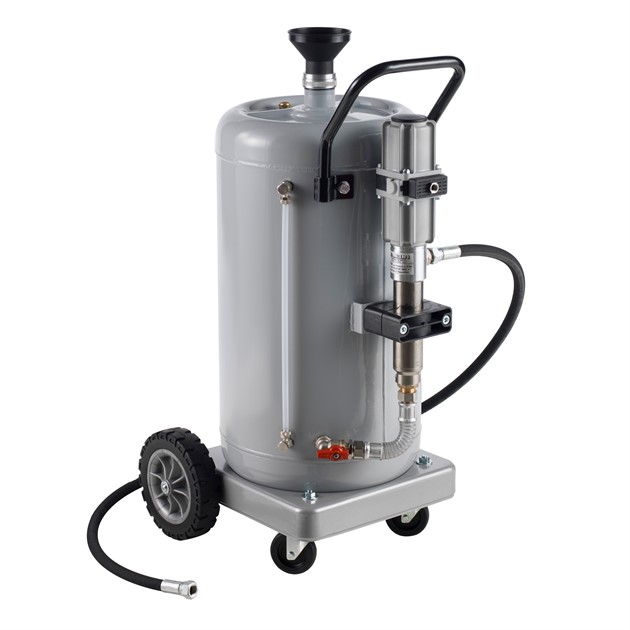 Oljedistributör 65 L Inkl. Pump DP4117,5m Slang T1205