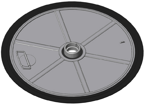 Följelock hög flödes pump helfat d.590mm