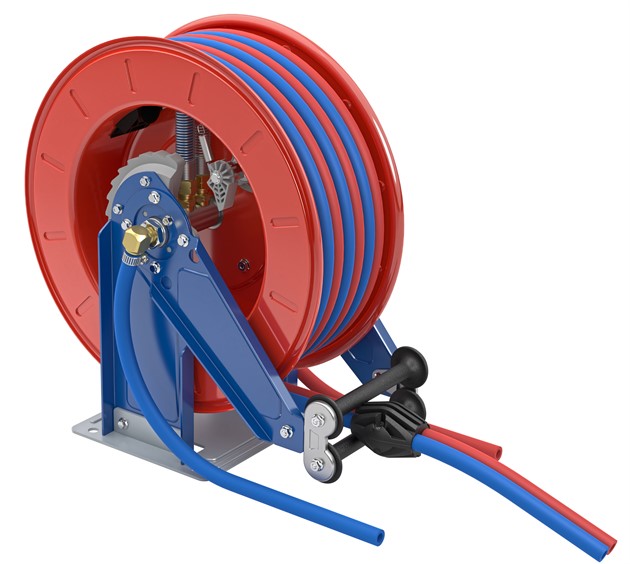 Slangupprullare Acetylen/Oxygen 20bar 2x10x17mm 15m