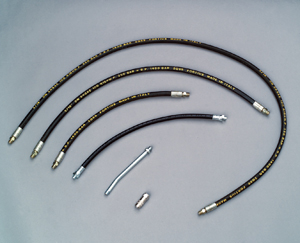 Smörjslang 3/16"  1200mm utv.g.M10 X 1