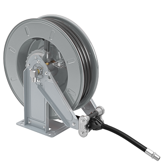 Slangupprullare fett 400bar 1/4" 15m