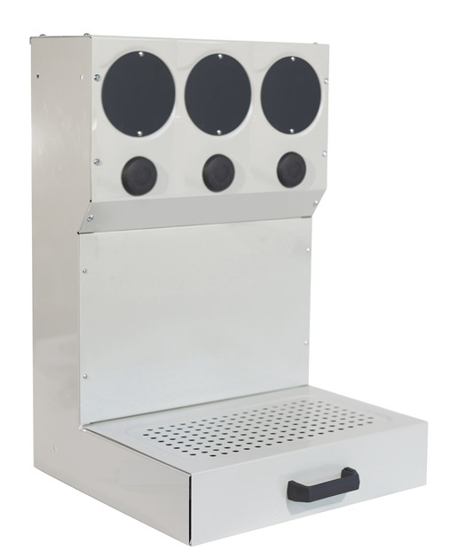 Oljebar med utrymme för 3 kranar