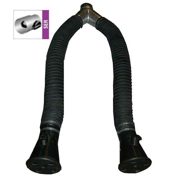 Avgasslang inkl. Y-adapter och munstycken(BGT-75/140)